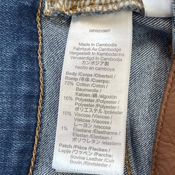 Madewell 9" Mid-Rise Skinny Jeans Medium Wash Size 25 - Picture 13 of 15